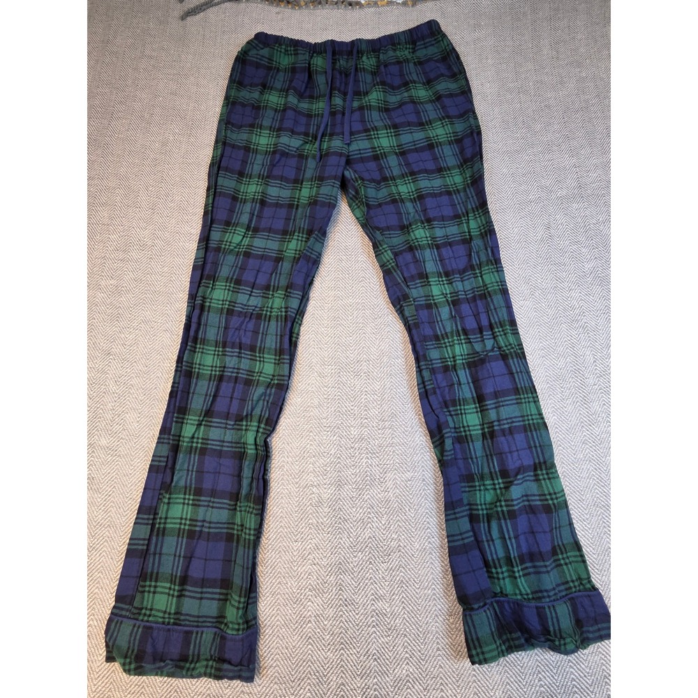 Wondershop Target Mens Small Blue Green Plaid Flannel Pajama Pants Cotton S